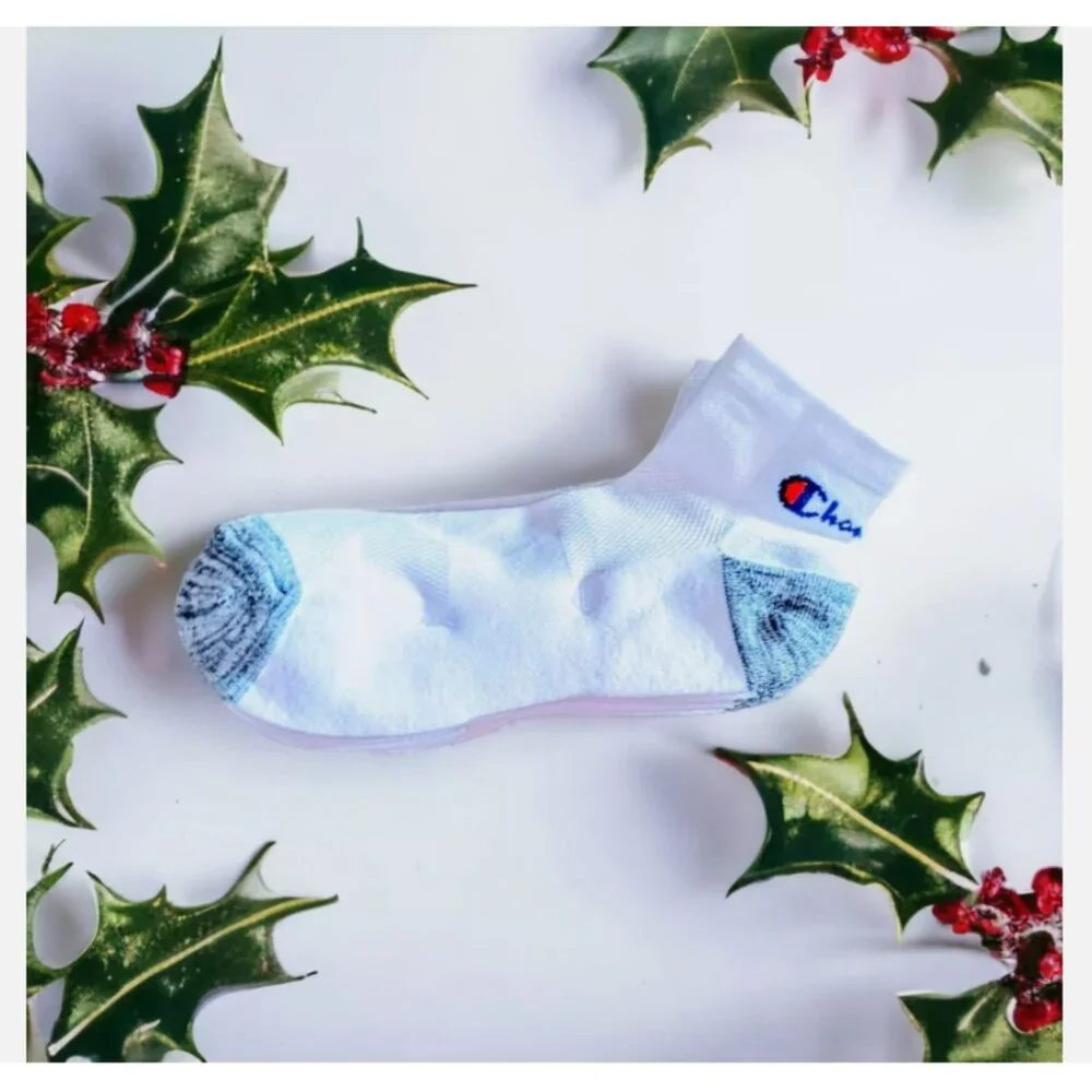 12 pairs Champion Crew Socks Size 6-12 Double Dry Vent Cushioned Arch Support